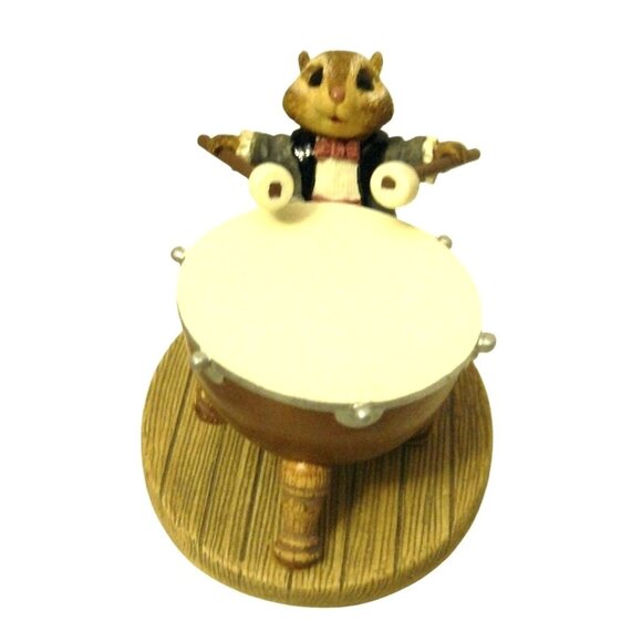 Hallmark Other - Hallmark Tender Touches Chipmunk Figurine With Drum Vintage Collectible